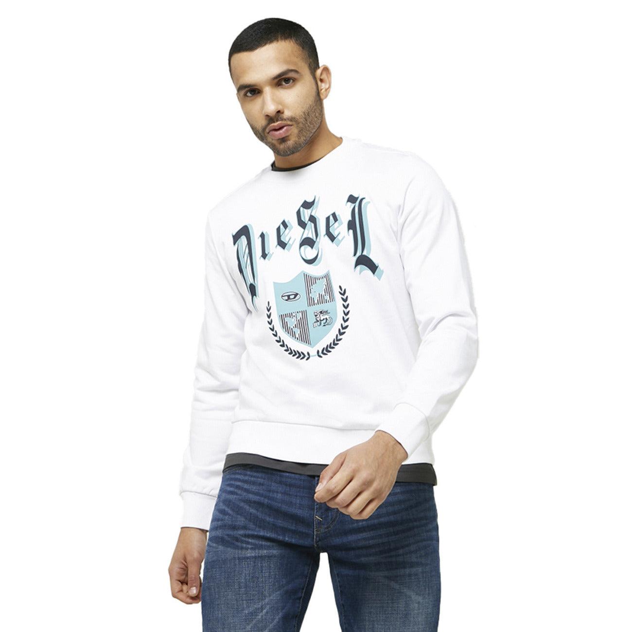 Diesel Sweatshirt Heren Wit #2424407
