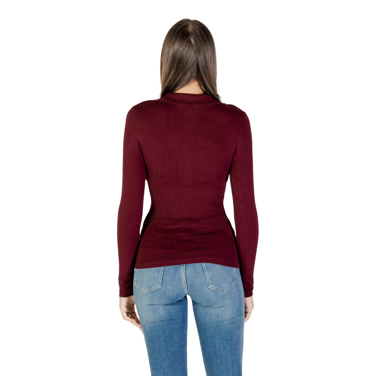 Morgan De Toi Breimode Dames Bordeaux