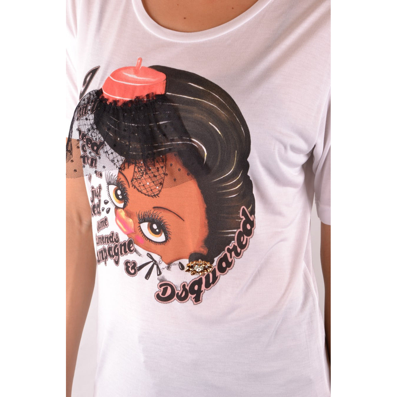 Dsquared T-shirt Dames Wit #2424705