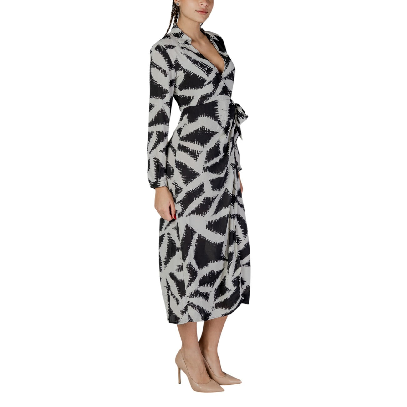 Jacqueline De Yong Jurk Dames Zwart #2361233