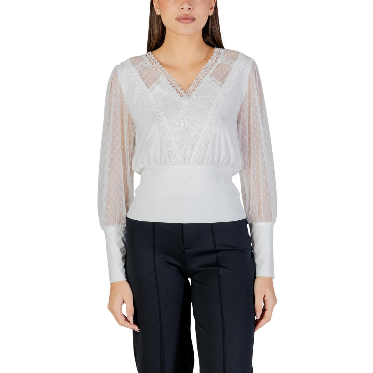 Morgan De Toi Bluse Damen Weiß