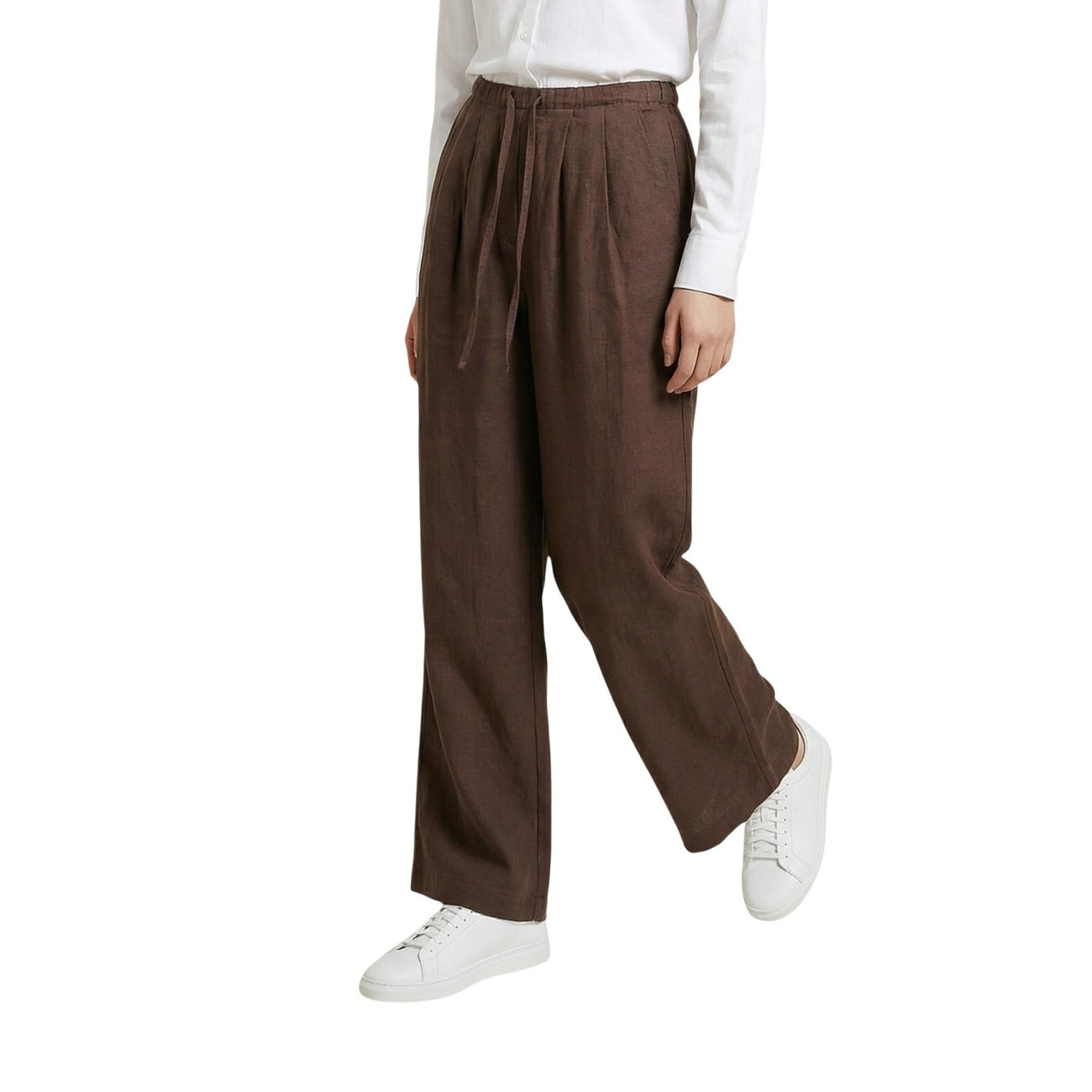 Only Trousers Women Brown Brown