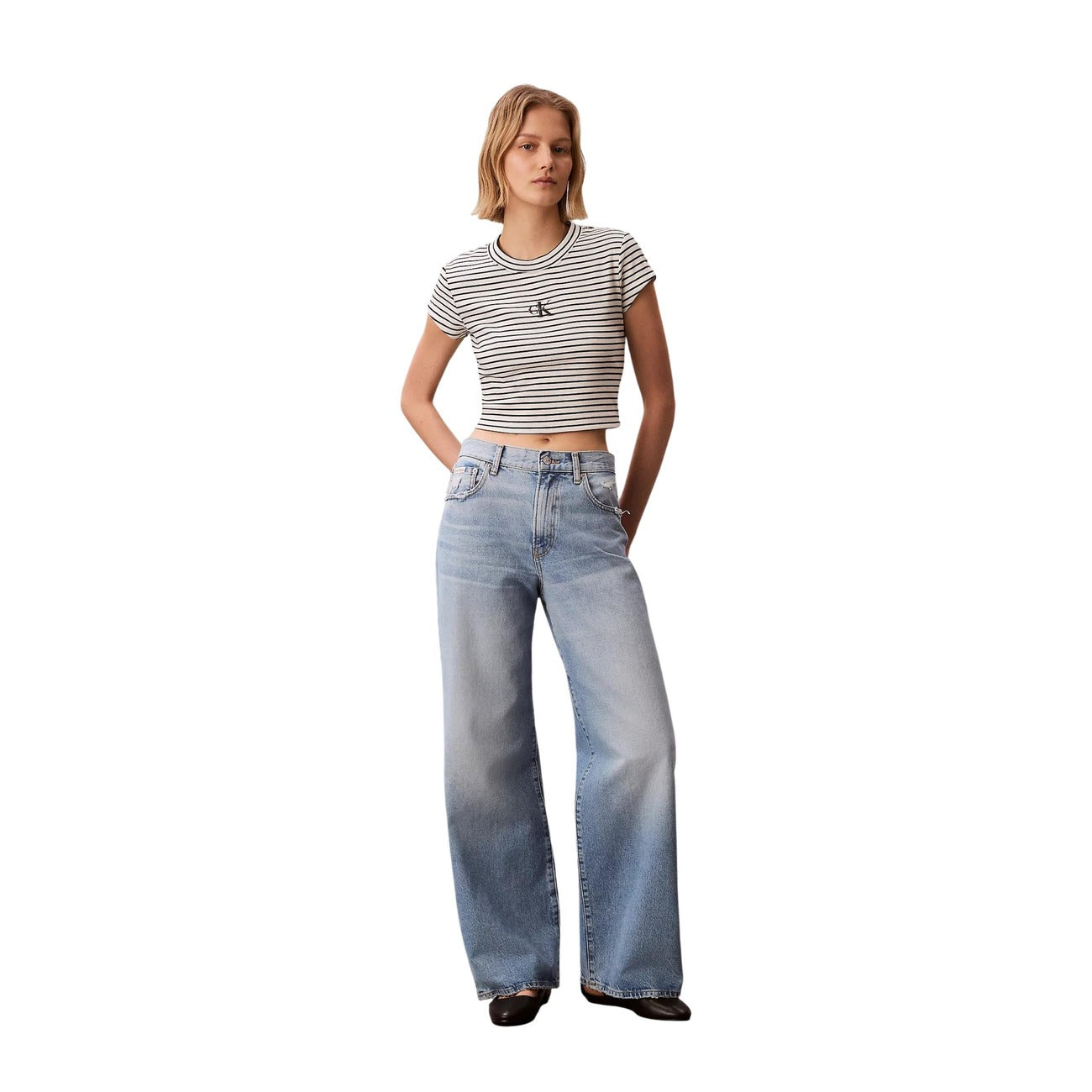 Calvin Klein Jeans Top Damen Schwarz