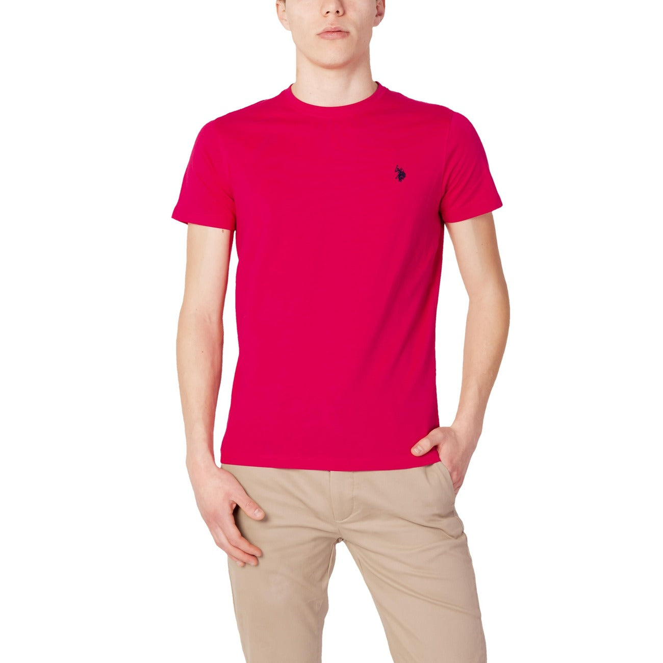 U.s. Polo Assn. T-Shirt Herren Fuchsia