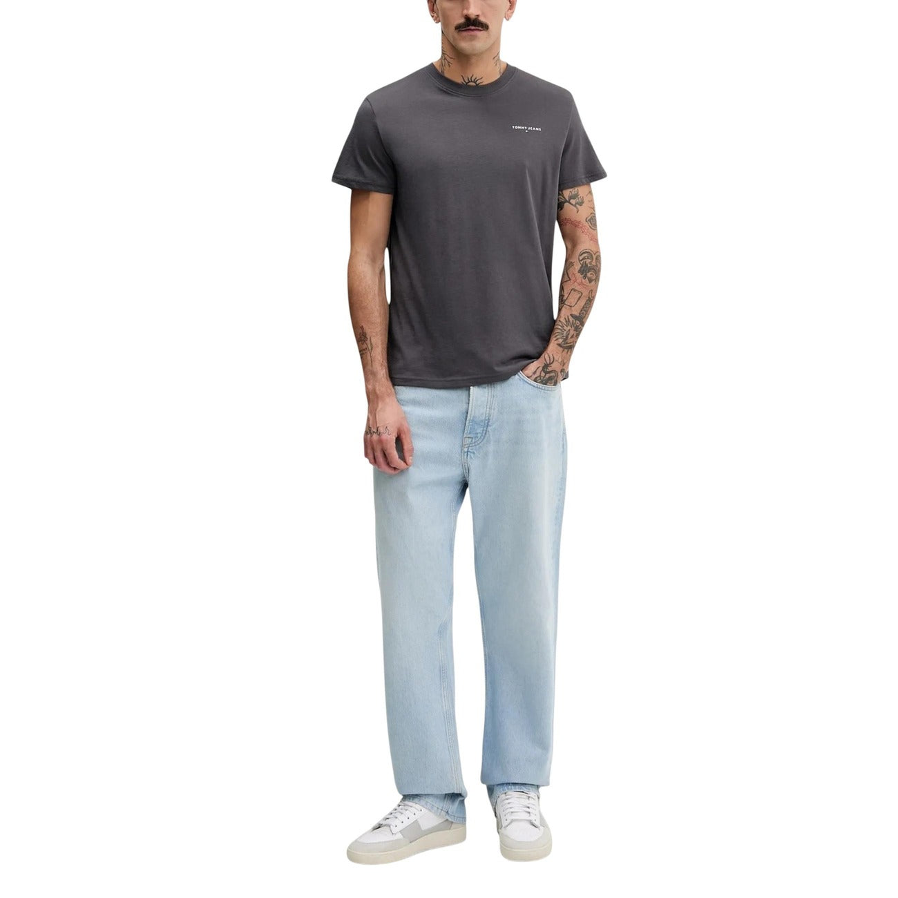 Tommy Hilfiger Jeans T-Shirt Herren Grau #2447136