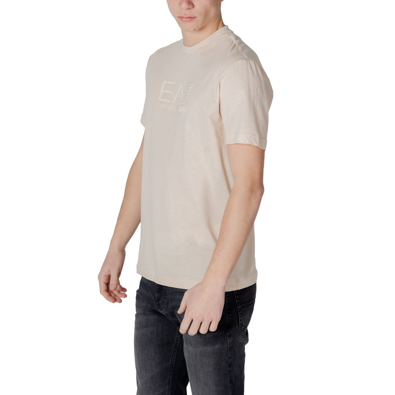 Ea7 T-shirt Heren Beige