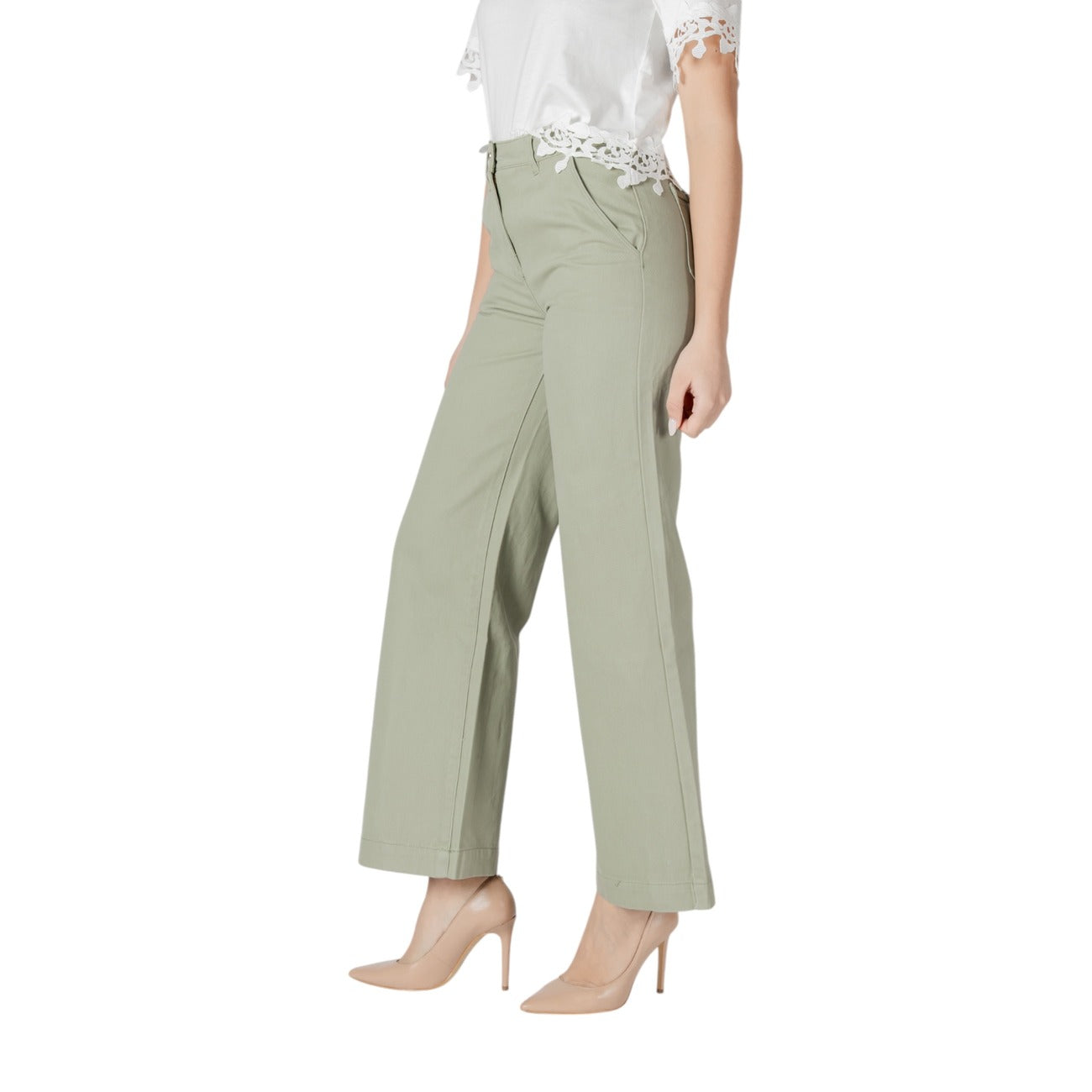 Morgan De Toi Broek Dames Groen #2415790