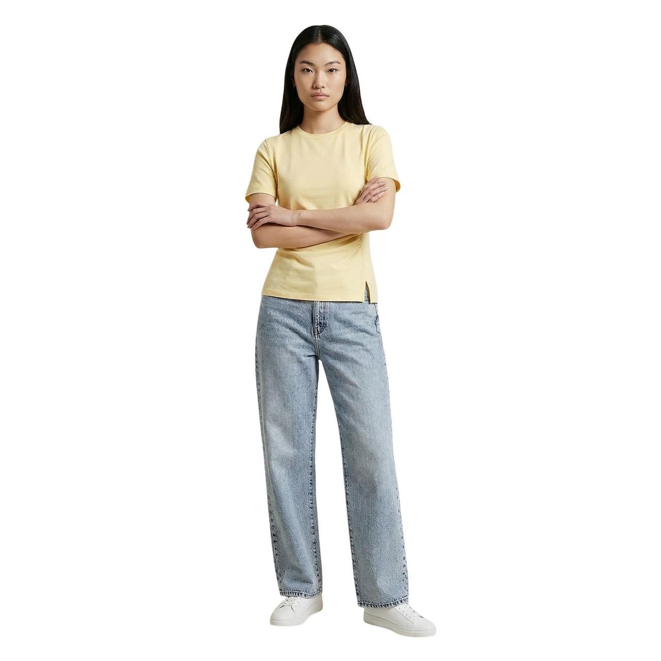 Jacqueline De Yong T-Shirt Damen Gelb