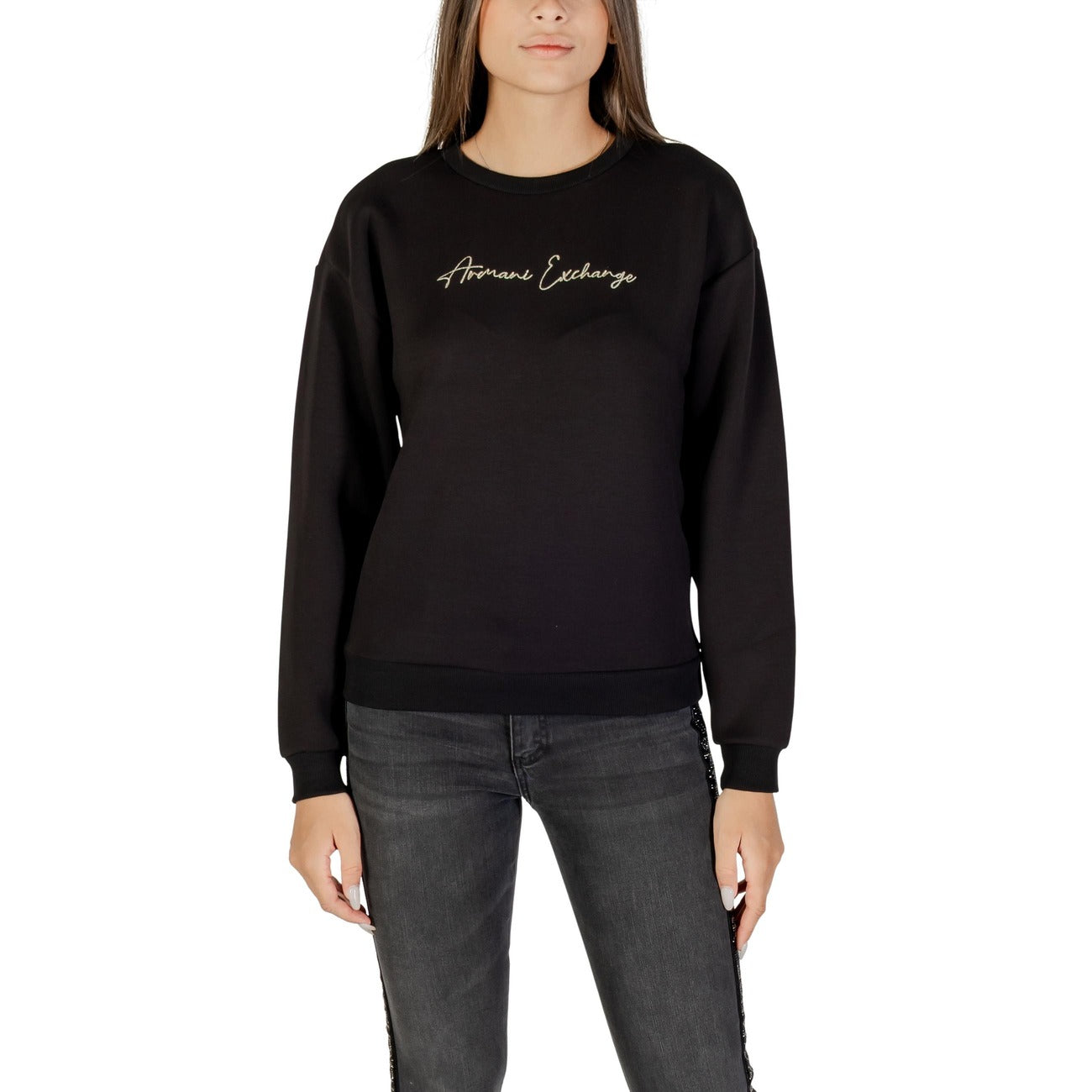 Armani Exchange Sweatshirt Damen Schwarz #2431621