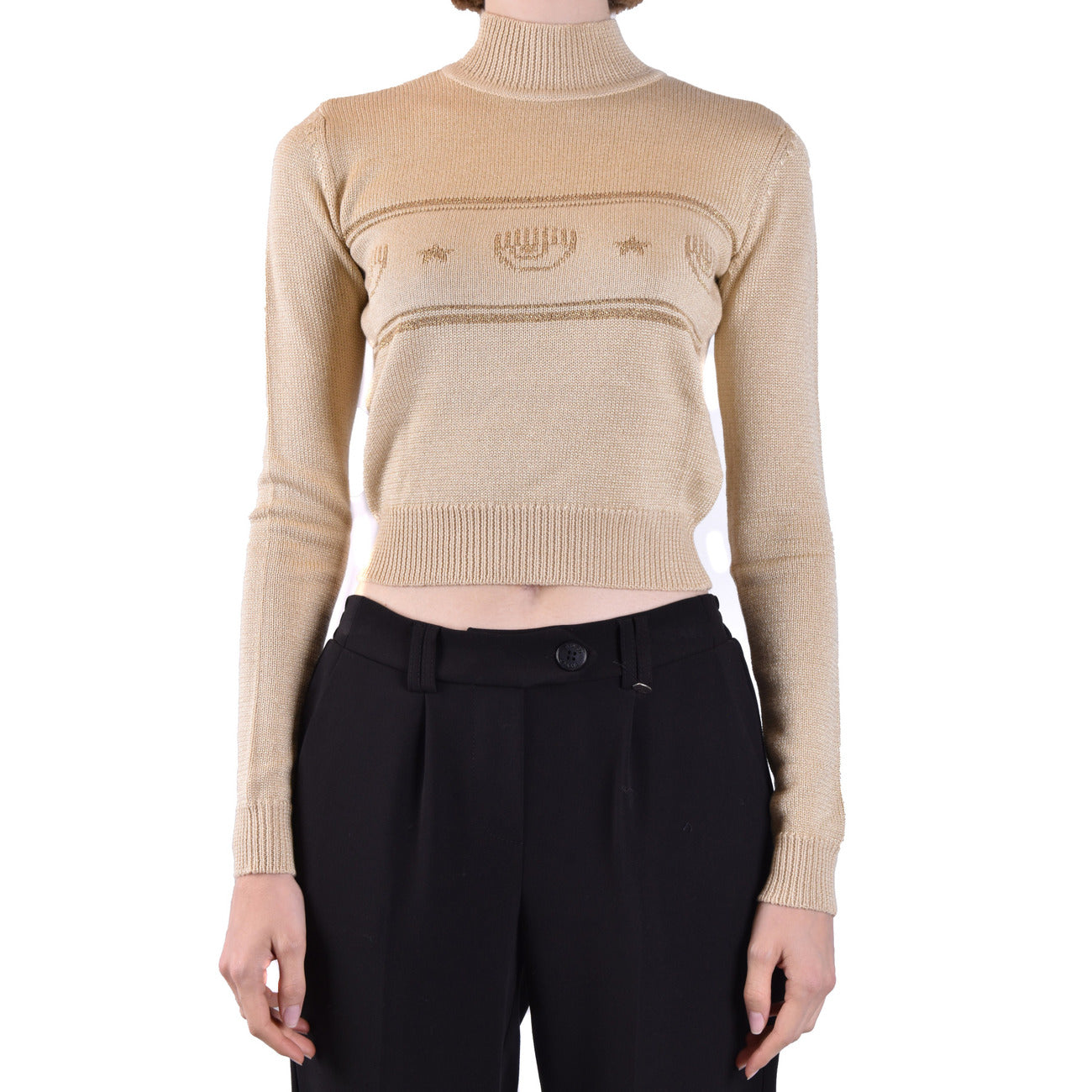 Chiara Ferragni Strickmode Damen Beige